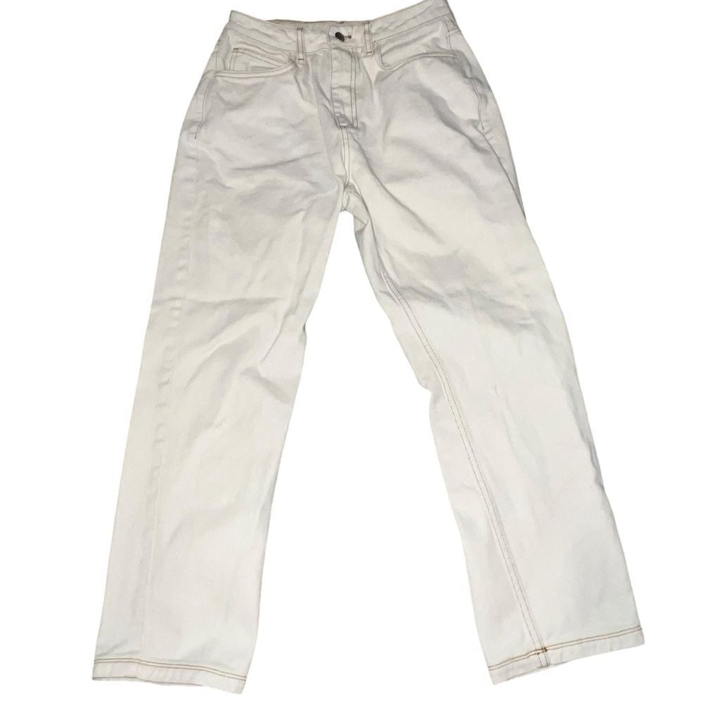 Reclaimed Vintage Cream High Rise Jeans - Picture 2 of 9